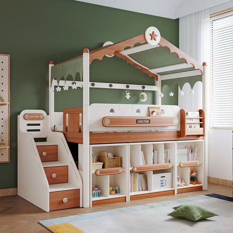 Bunk Bed With Stairs And Slide - # Camas Literas de Madera OEM/ODM
