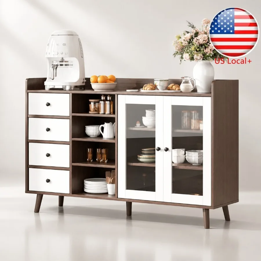 Storage - Aparador con puertas de cristal para