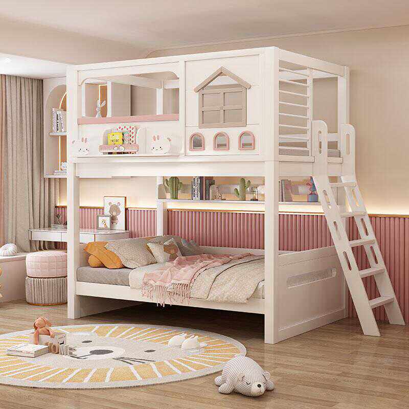 Bunk Bed With Stairs And Slide - Moderna Cama Litera Infantil de Madera