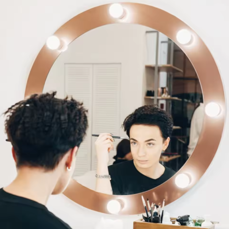 Lámpara de Maquillaje Hollywoo - Dressing Table Vanity With Lighted Mirror reseña y precio
