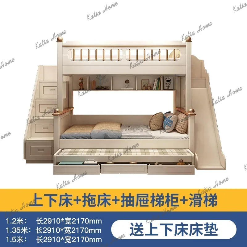 Cama litera de madera con colc - King Size Bed Frame With Storage Drawers reseña y precio