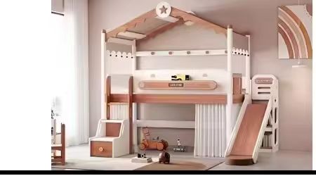 # Camas Literas de Madera OEM/ - Bunk Bed With Stairs And Slide reseña y precio