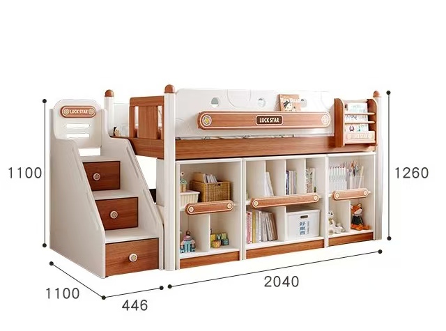 # Camas Literas de Madera OEM/ - Bunk Bed With Stairs And Slide reseña y precio
