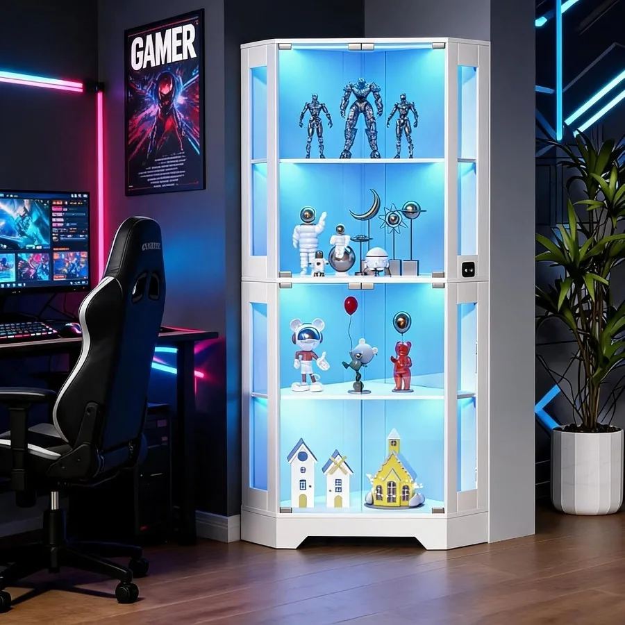 Vitrina de esquina blanca, ide - Storage reseña y precio