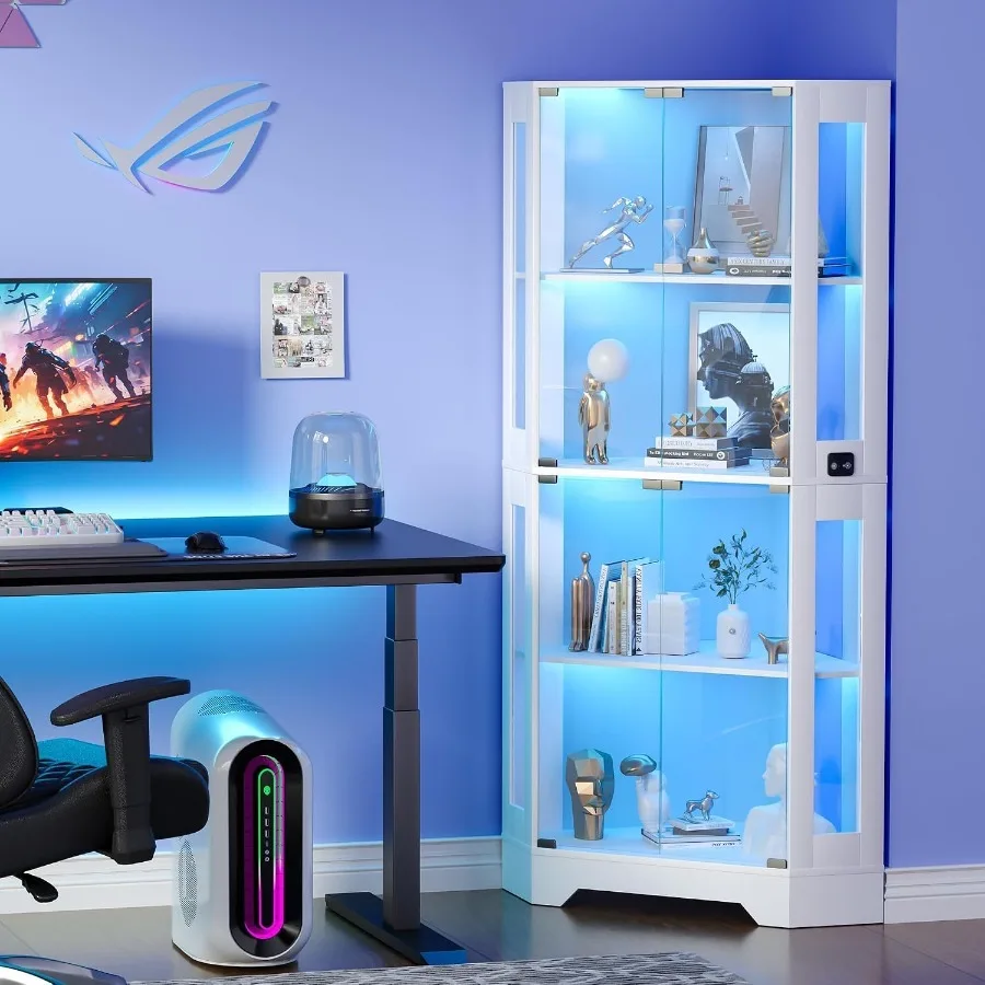 Vitrina de esquina blanca, ide - Storage reseña y precio