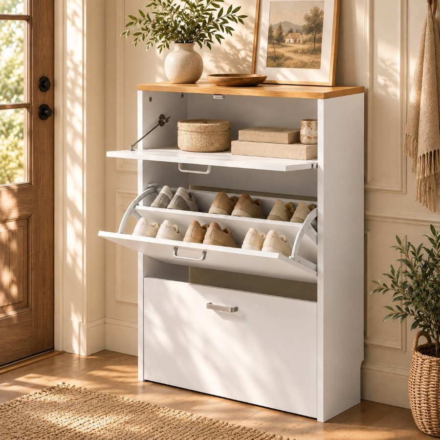 Mueble para guardar zapatos, i - Shoe Rack Cabinet Narrow Entryway reseña y precio