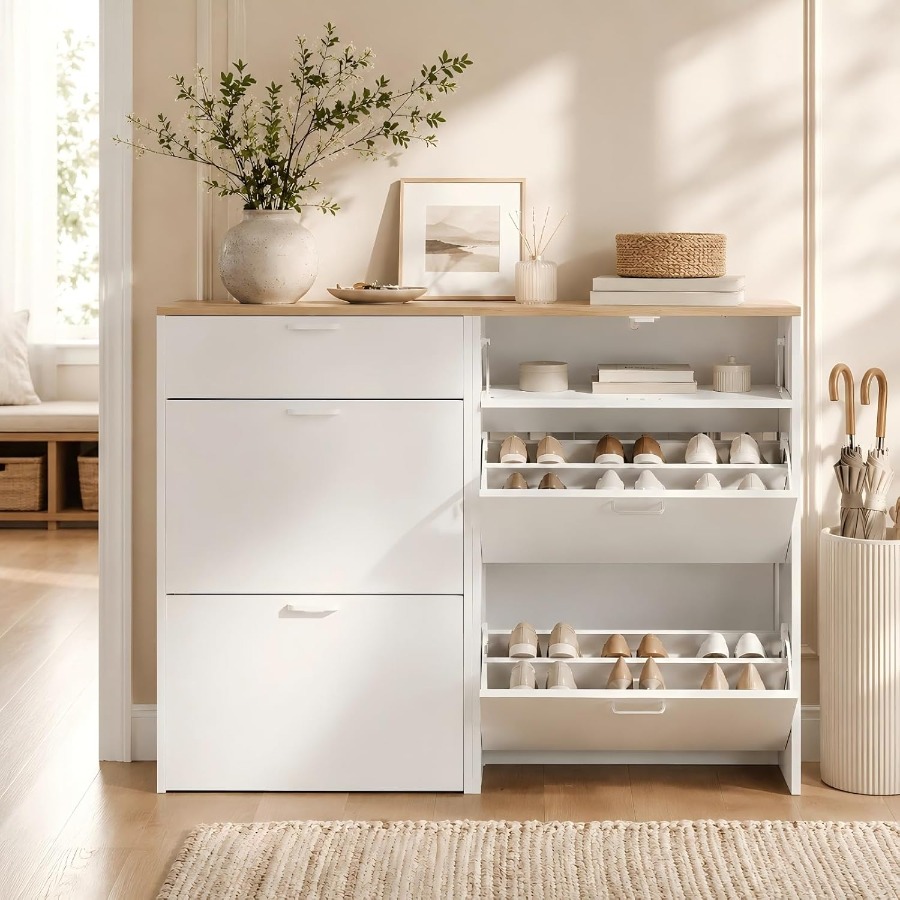 Mueble para guardar zapatos, i - Shoe Rack Cabinet Narrow Entryway reseña y precio