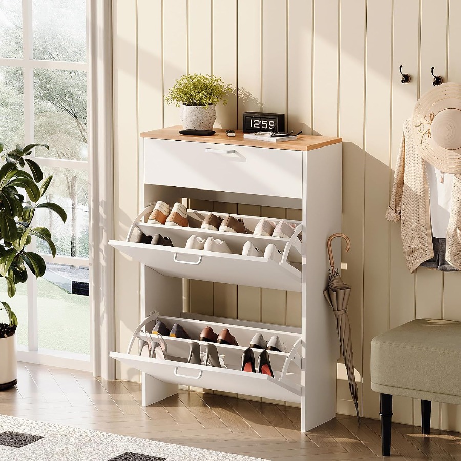 Mueble para guardar zapatos, i - Shoe Rack Cabinet Narrow Entryway reseña y precio