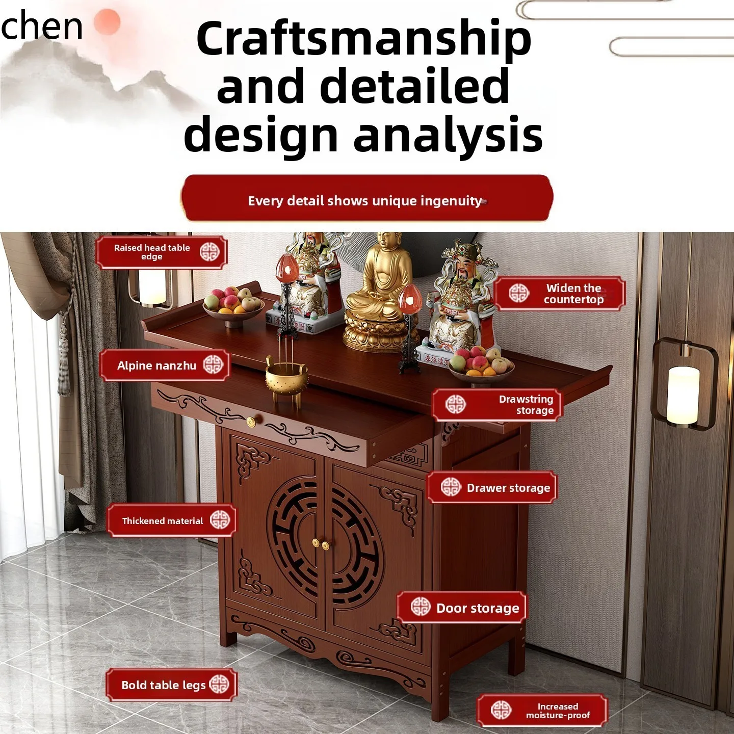 Mueble de Altar de Pie r5.20,  - Tables reseña y precio