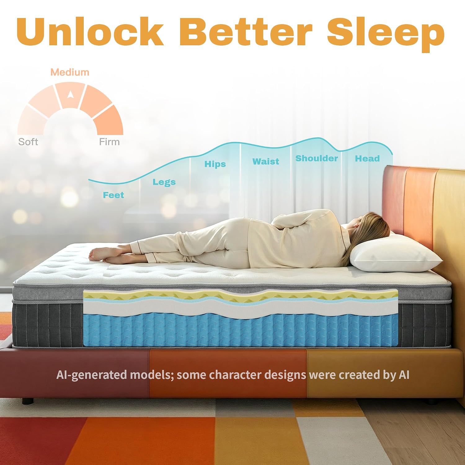 Colchón Queen Size en Caja, Co - Memory Foam Mattress In A Box Queen reseña y precio