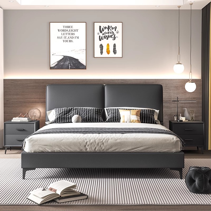Muebles de dormitorio de mader - King Size Bed Frame With Storage Drawers reseña y precio