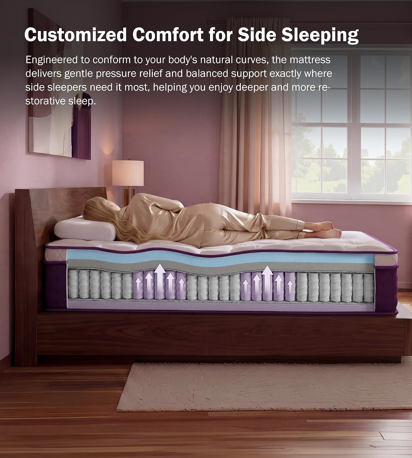 Colchón Híbrido Suave de Felpa - Memory Foam Mattress In A Box Queen reseña y precio