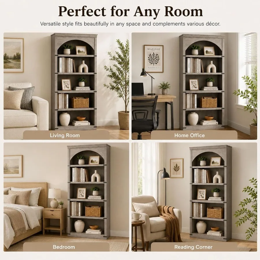 Librería arqueada de estilo rú - Storage reseña y precio