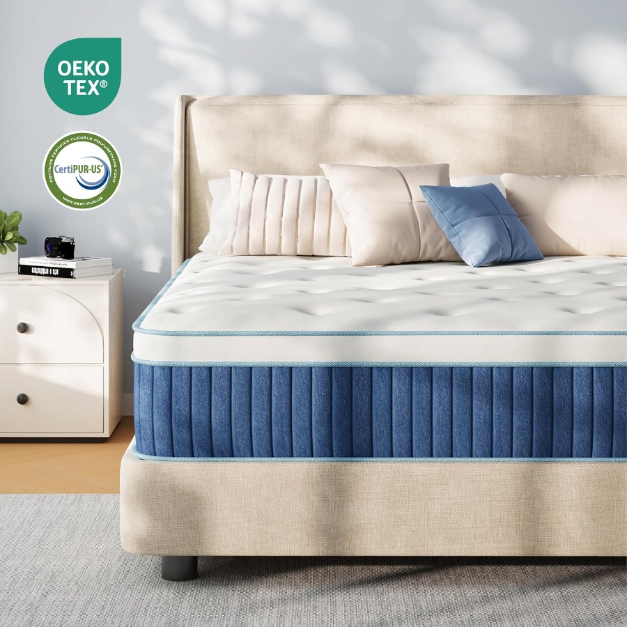 Colchón híbrido de 12 pulgadas - Memory Foam Mattress In A Box Queen reseña y precio